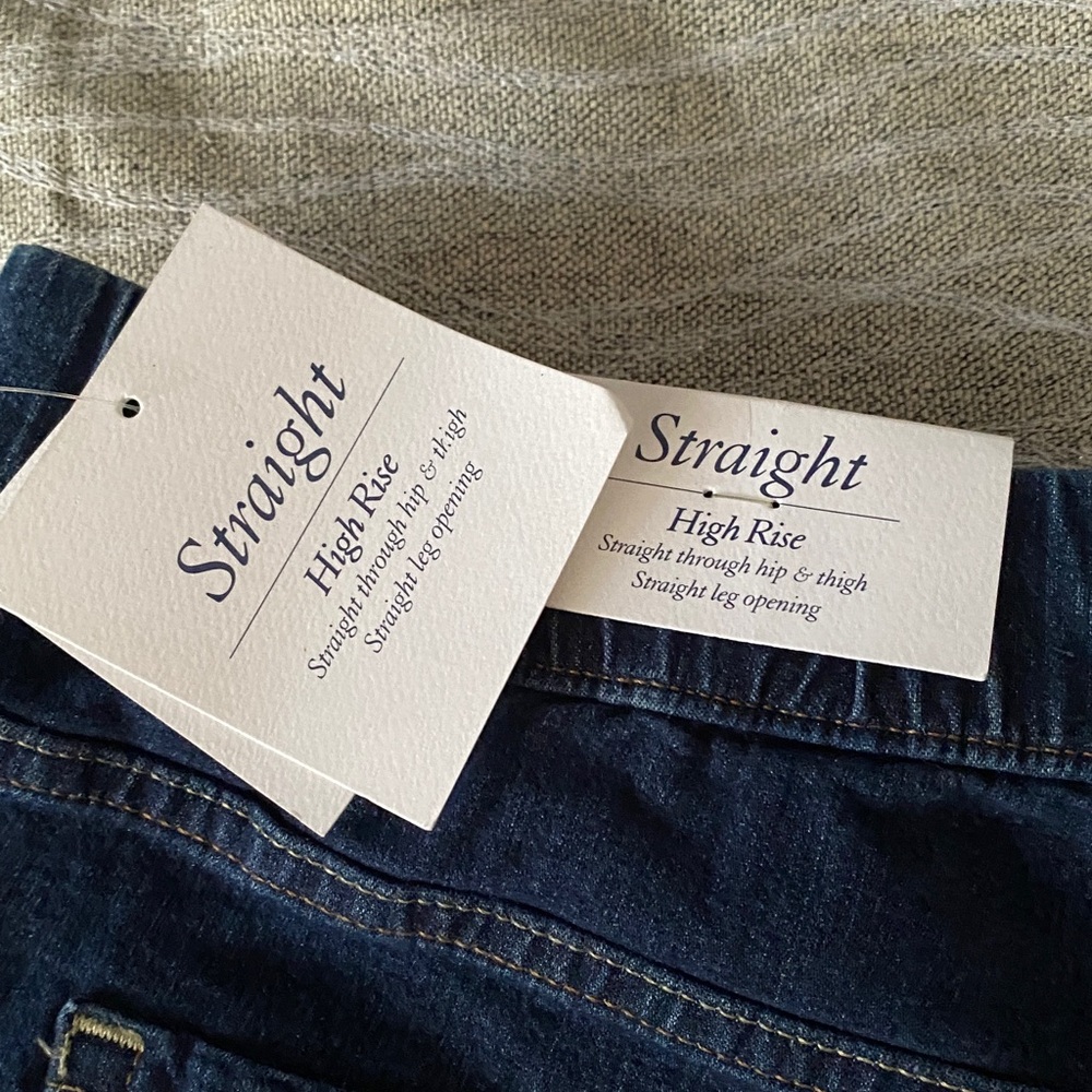 Croft & Barrow high rise, Straight denim